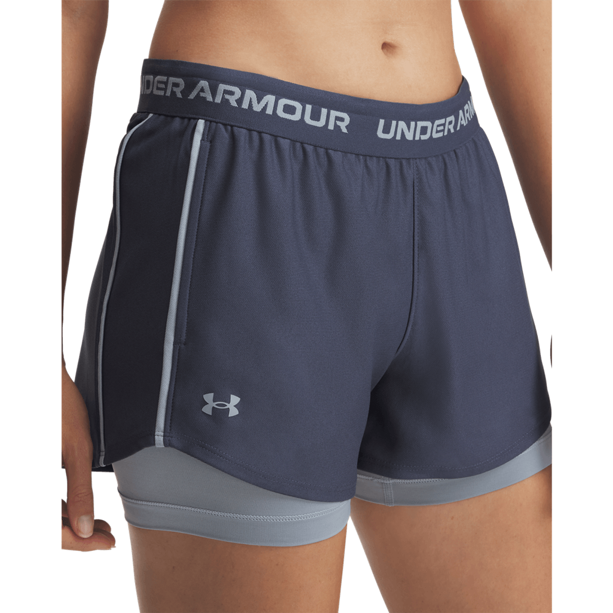 Shorts Mujer Tech Play Up 2-In-1 Gris