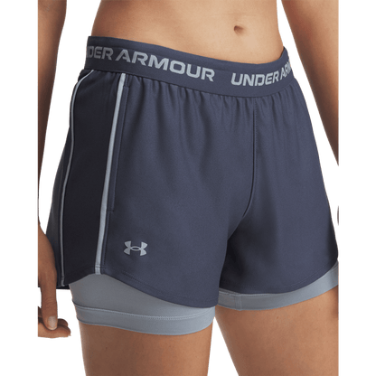 Shorts Mujer Tech Play Up 2-In-1 Gris