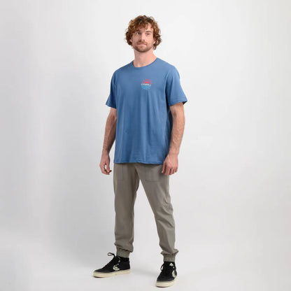 Polera Hombre Manga Corta Scrawl Negro