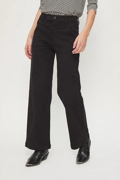 Jeans Mujer Wide Negro