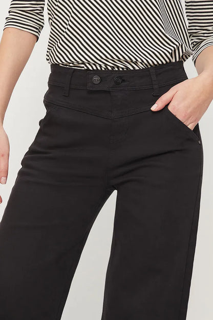 Jeans Mujer Wide Negro