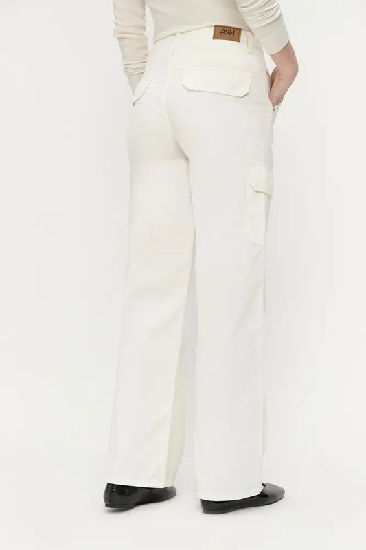 Jeans Mujer Liso Blanco