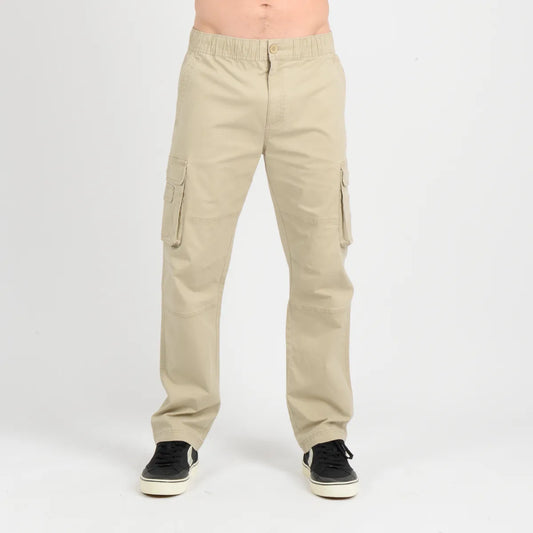 Pantalon Hombre Cargo Brexton Beige Oscuro