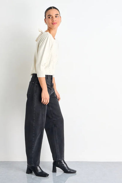 Jeans Mujer Balloon Negro