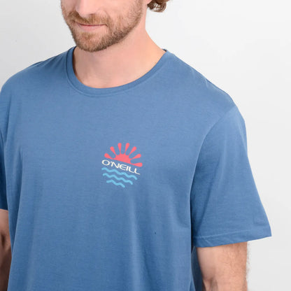 Polera Hombre Manga Corta Scrawl Negro