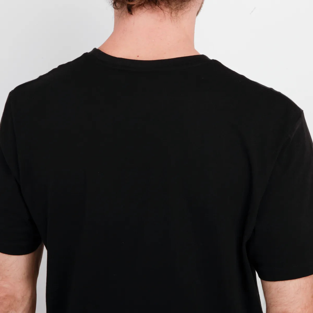 Polera Hombre Manga Corta Stack Negro