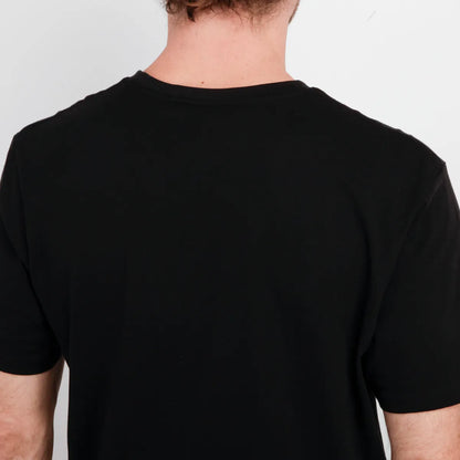 Polera Hombre Manga Corta Stack Negro