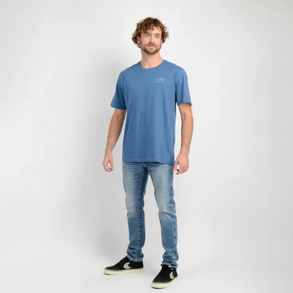 Polera Hombre Manga Corta Dusk Azul