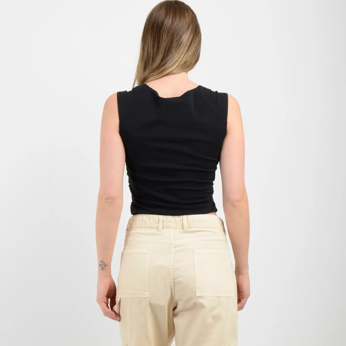 Polera Mujer Manga Corta Corrane Negro