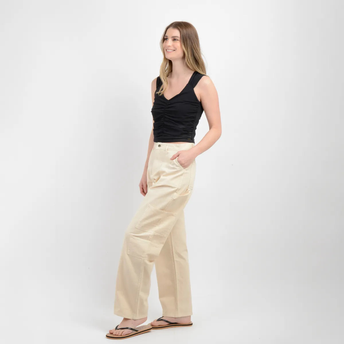 Polera Mujer Manga Corta Corrane Negro