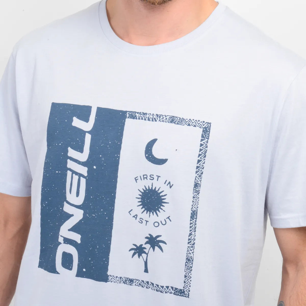 Polera Hombre Manga Corta Arches Azul Claro