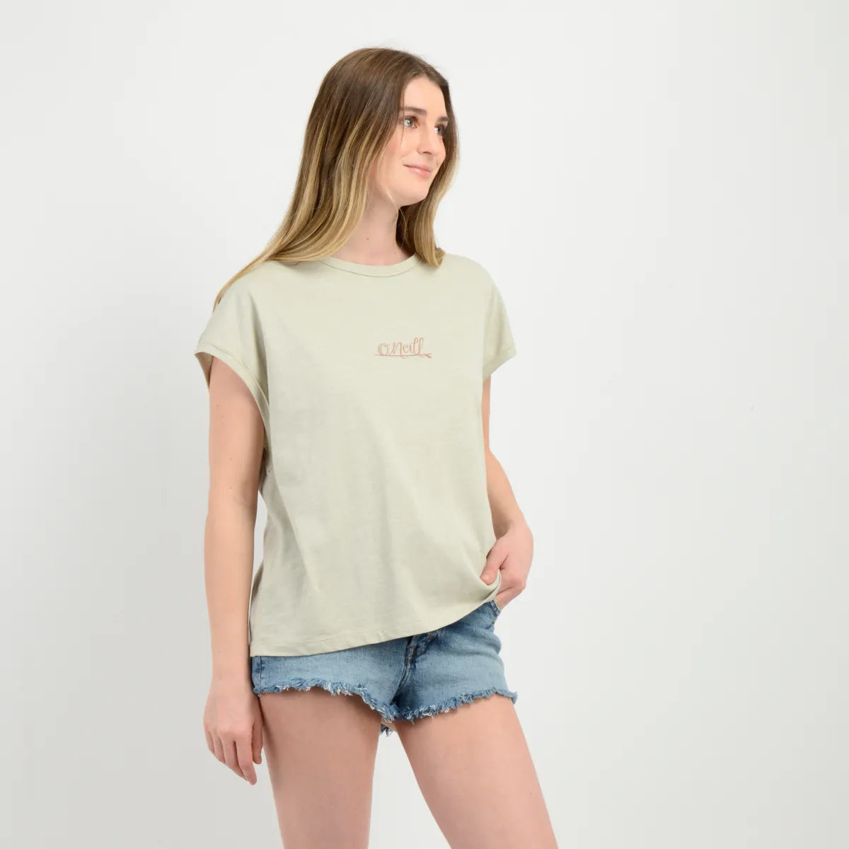 Polera Mujer Manga Corta Erin Beige