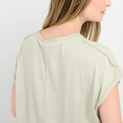 Polera Mujer Manga Corta Erin Beige