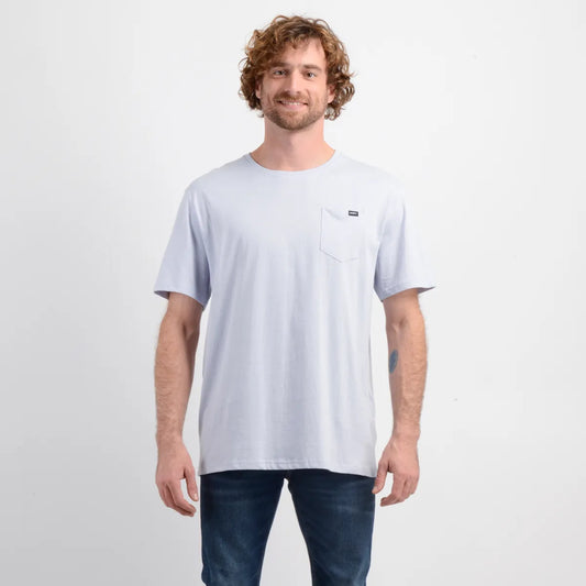 Polera Hombre Manga Corta East Cliff Azul Claro