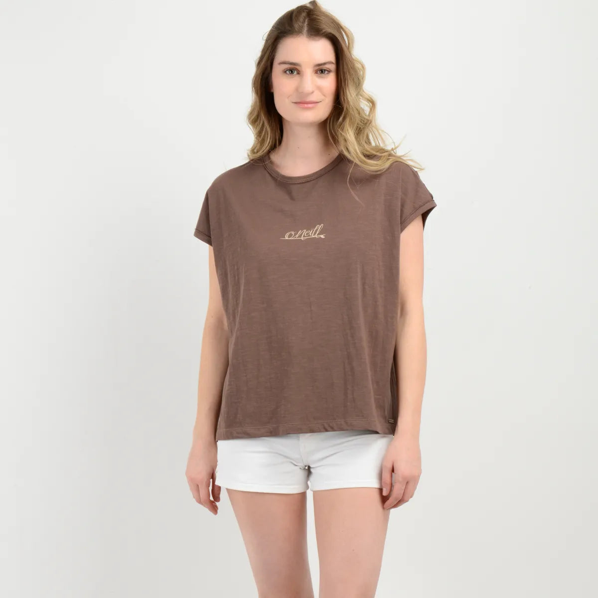 Polera Mujer Manga Corta Erin Cafe