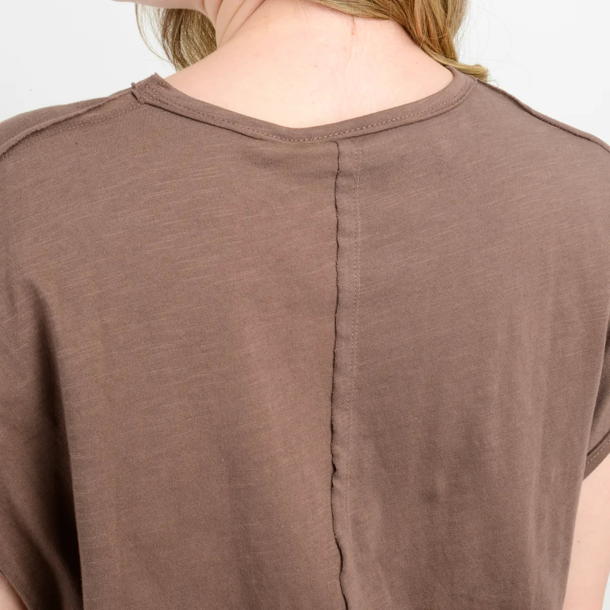 Polera Mujer Manga Corta Erin Cafe