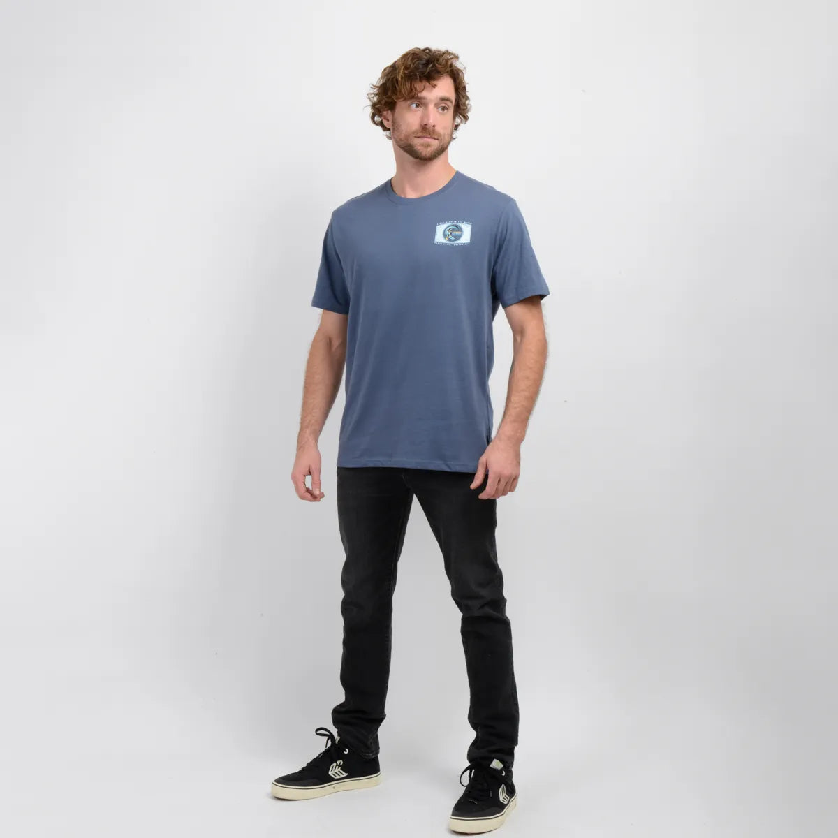 Polera Hombre Manga Corta Forever Azul