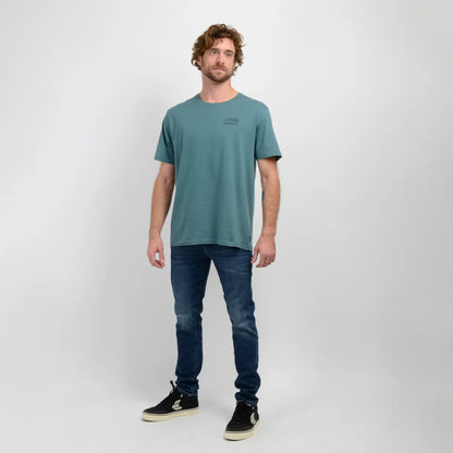 Polera Hombre Manga Corta Dusk Verde Oscuro