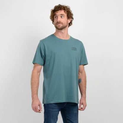Polera Hombre Manga Corta Dusk Verde Oscuro