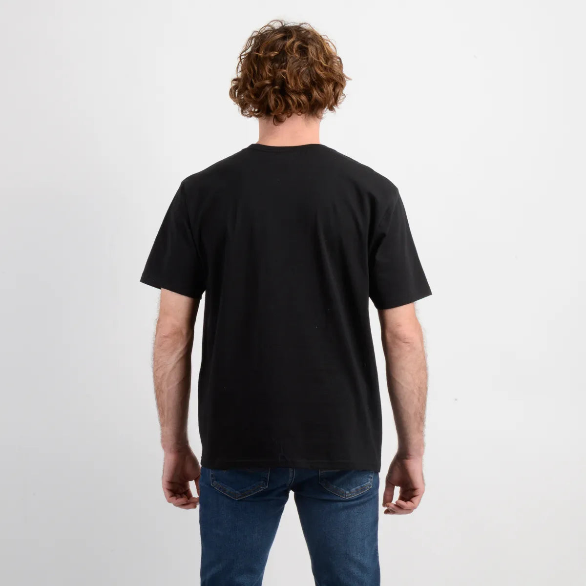 Polera Hombre Manga Corta East Cliff Negro