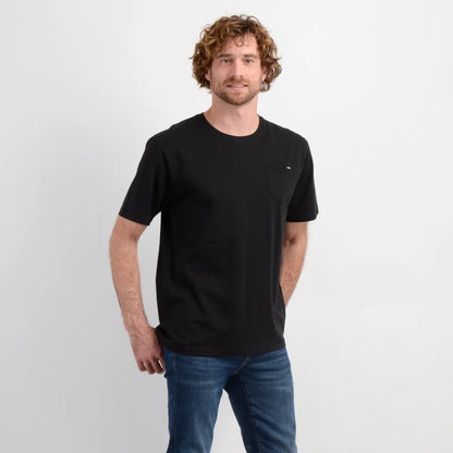 Polera Hombre Manga Corta East Cliff Negro