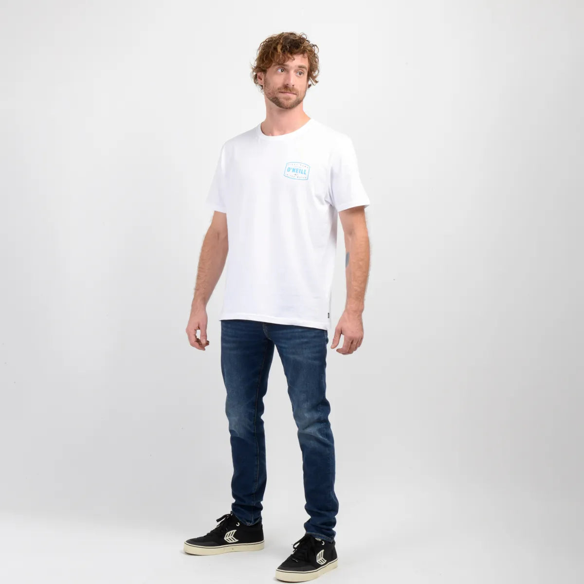 Polera Hombre Manga Corta Blue Horizon Blanco