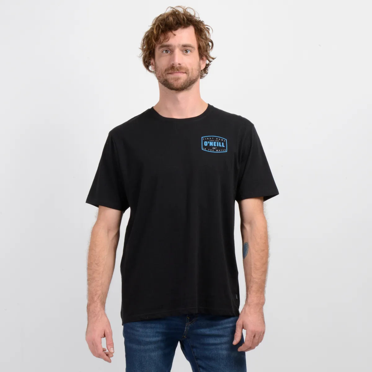Polera Hombre Manga Corta Blue Horizon Negro