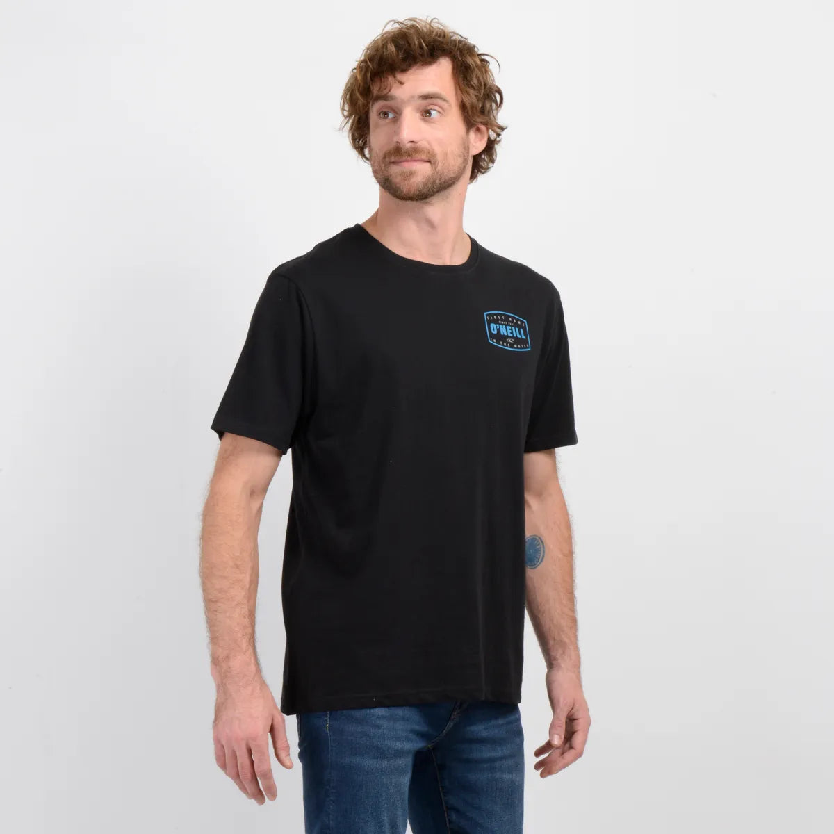 Polera Hombre Manga Corta Blue Horizon Negro