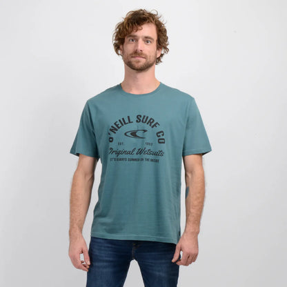 Polera Manga Corta Surf Co Verde Oscuro