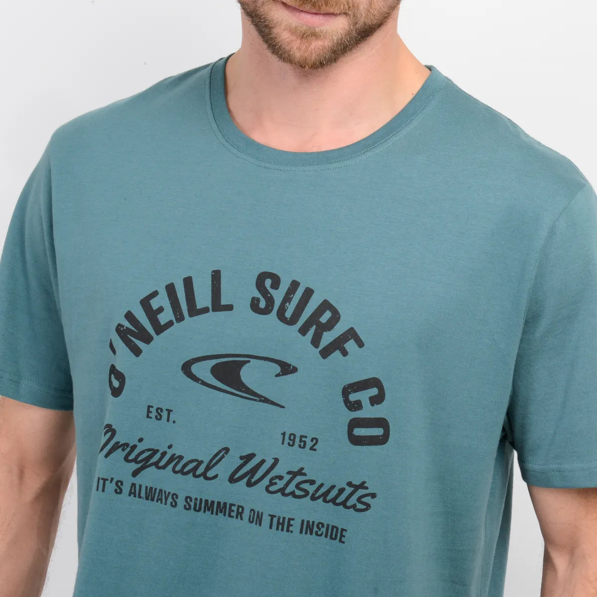 Polera Manga Corta Surf Co Verde Oscuro