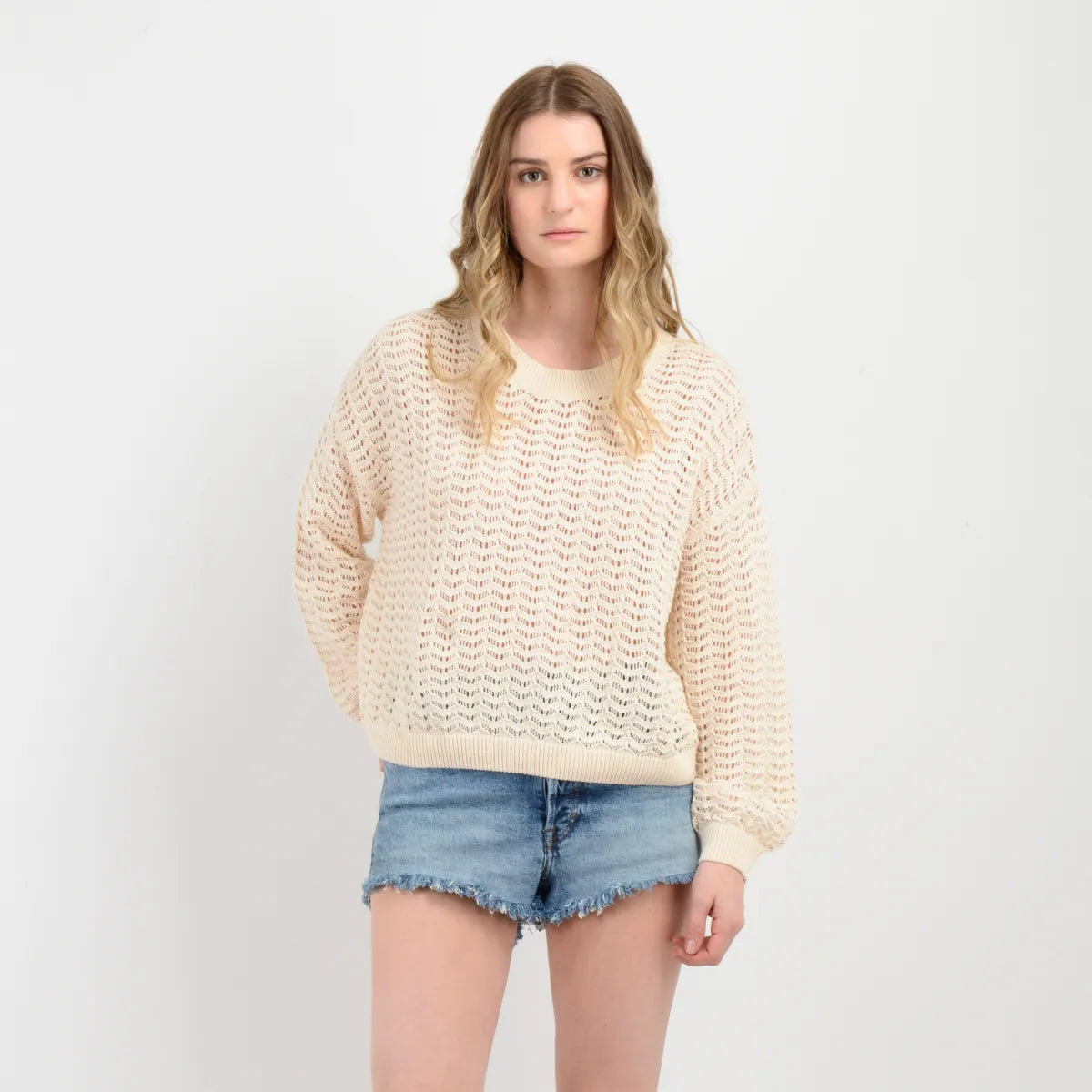 Sweater Mujer Cameron Beige Claro