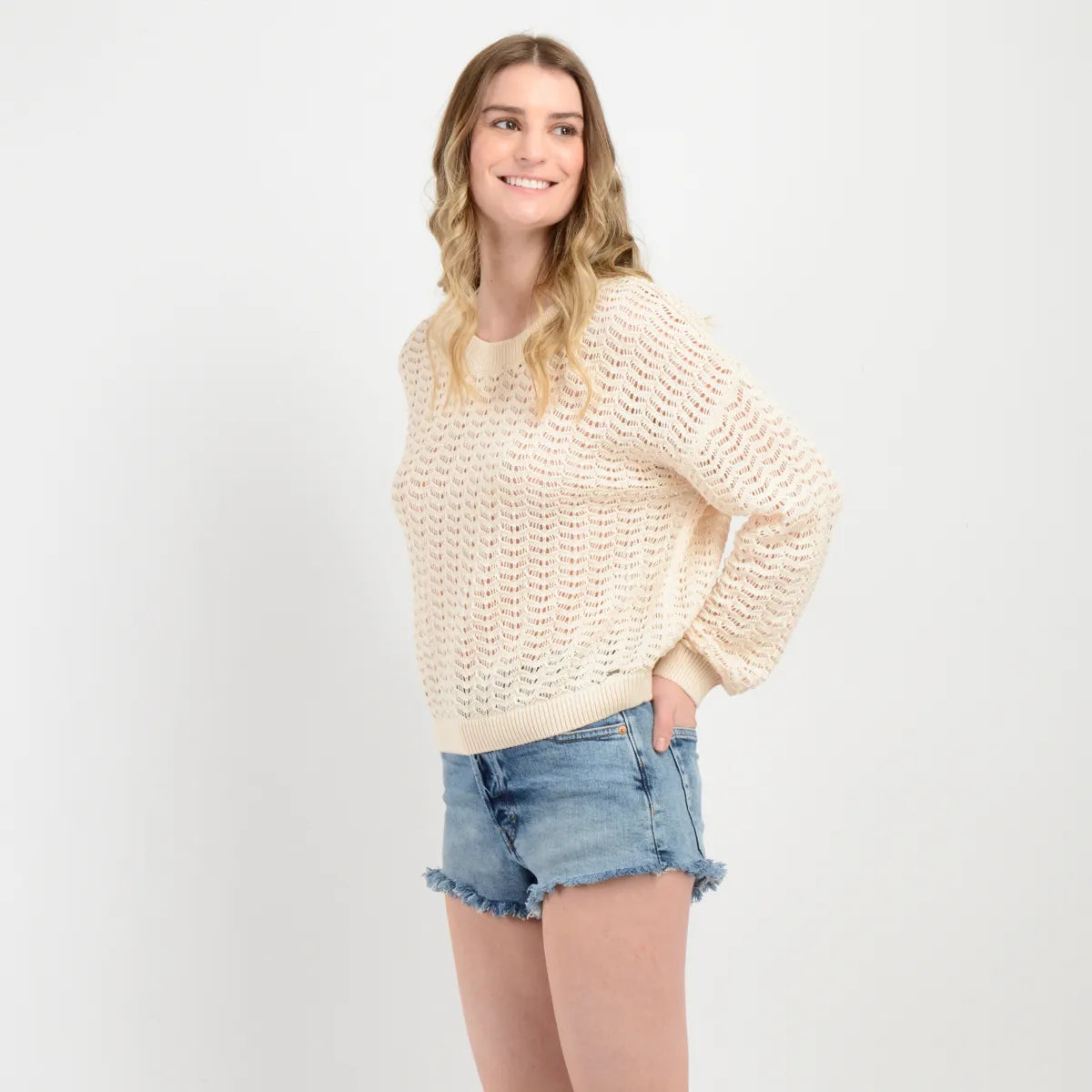 Sweater Mujer Cameron Beige Claro