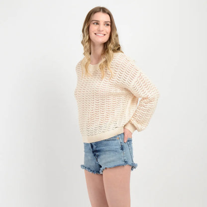Sweater Mujer Cameron Beige Claro