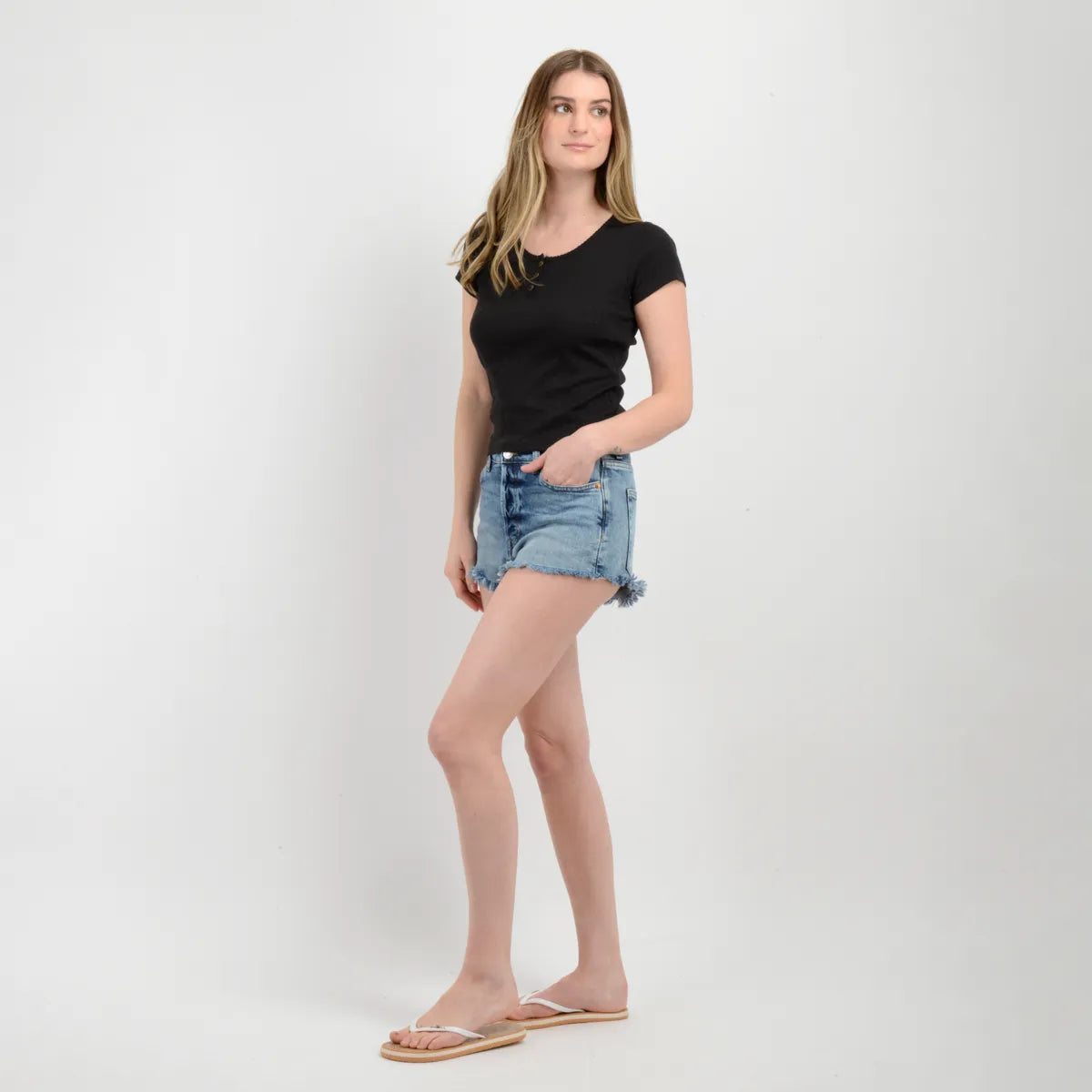 Polera Mujer Manga Corta Joey Negro