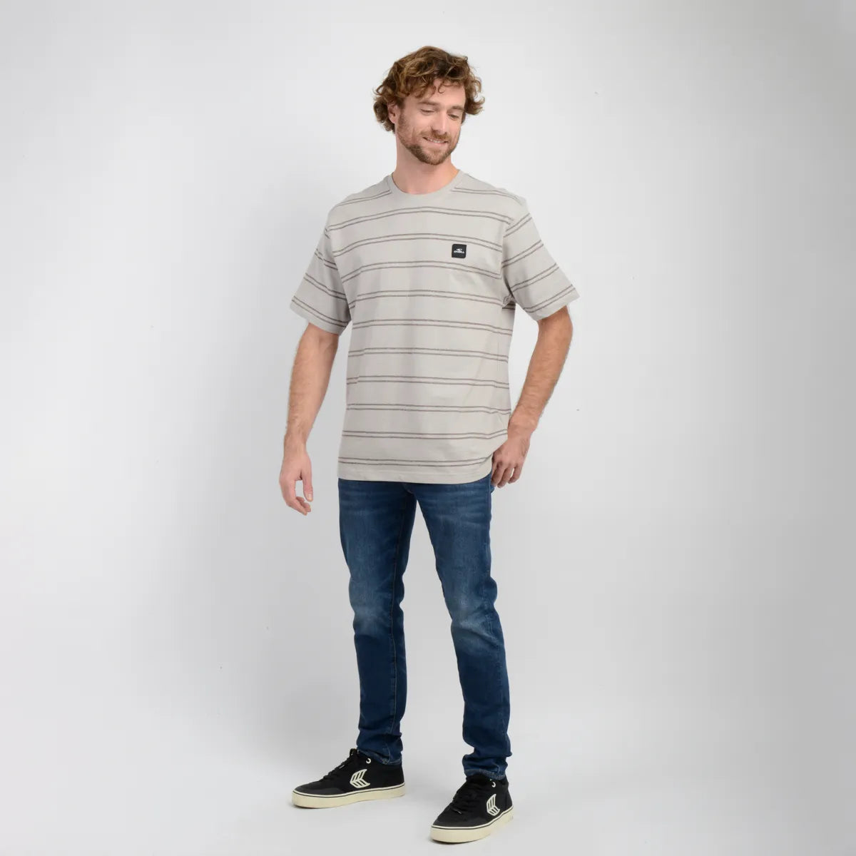 Polera Hombre Manga Corta Smacher Beige