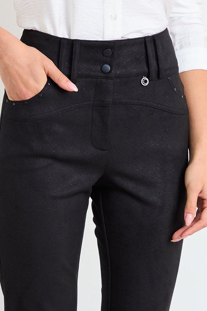 Calza Mujer Lisa Antelina Negro