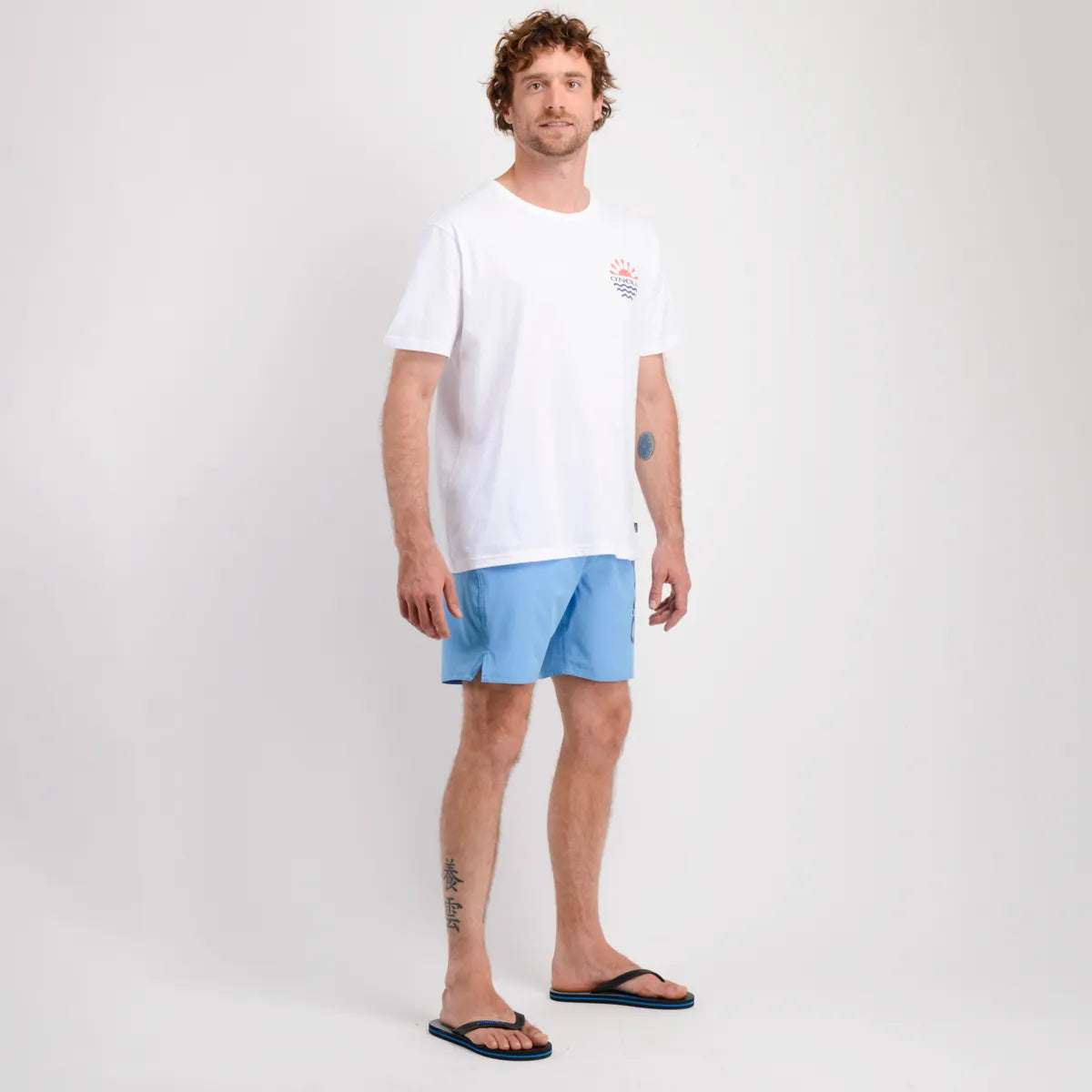 Traje De Baño Hombre Volley Staple 16" Azul