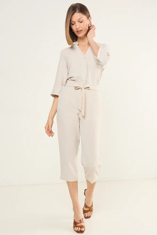 pantalón-mujer-capri-con-elástico-beige