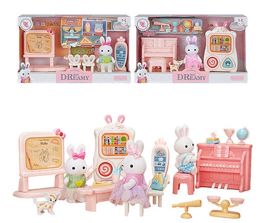 Set de Mini Figuras Conejito y Salón de Clases Ever Kids (Modelos Surtidos)