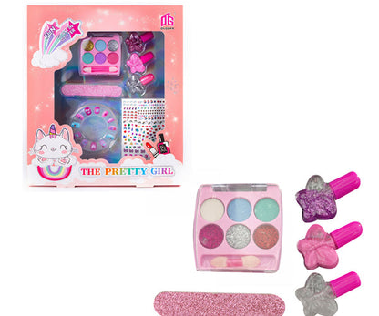 Set Maquillaje Y Uñas Con Accesorios The Pretty Girl