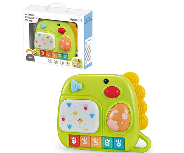 Juego Musical Bebé Piano Tambor Infantil Dino Verde