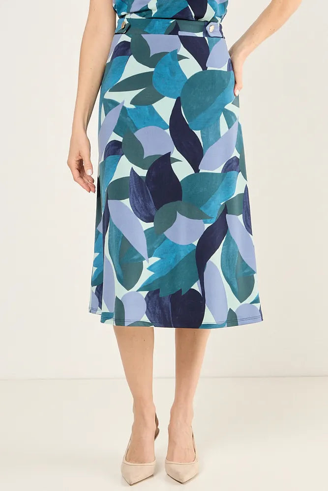 Falda Mujer estampada de lycra Verde