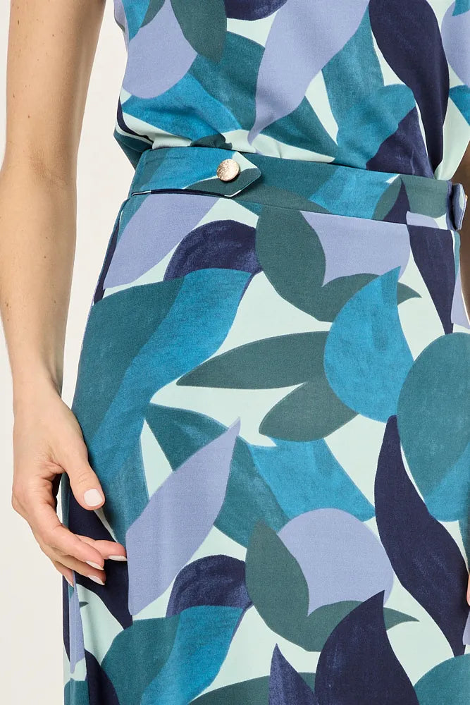 Falda Mujer estampada de lycra Verde