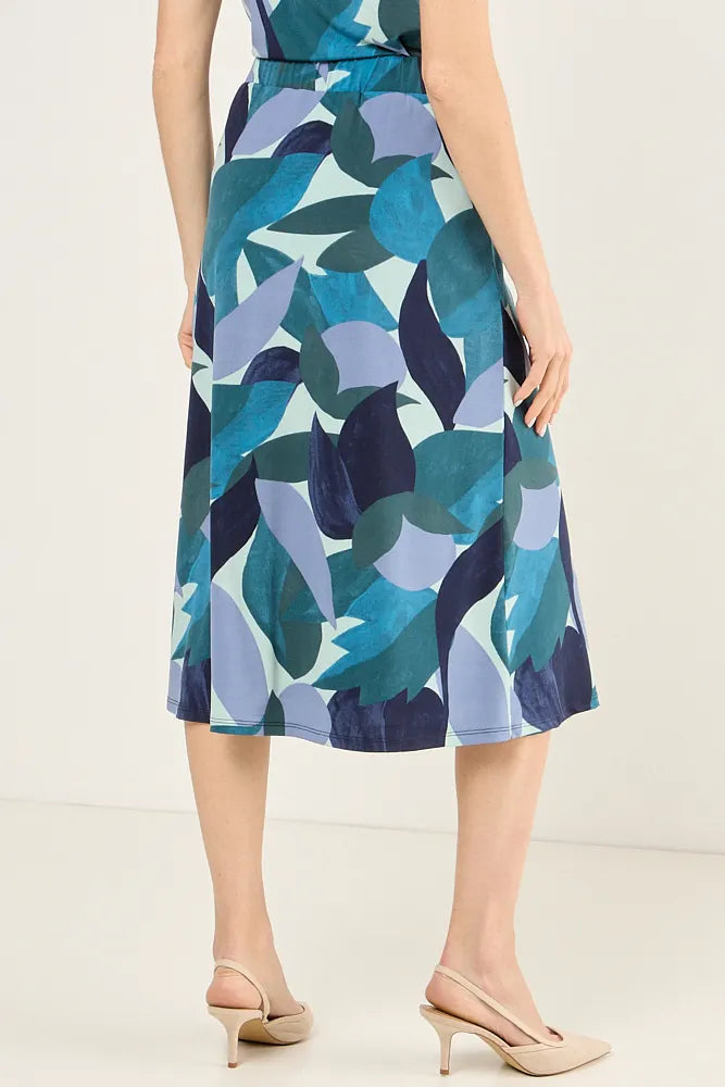 Falda Mujer estampada de lycra Verde