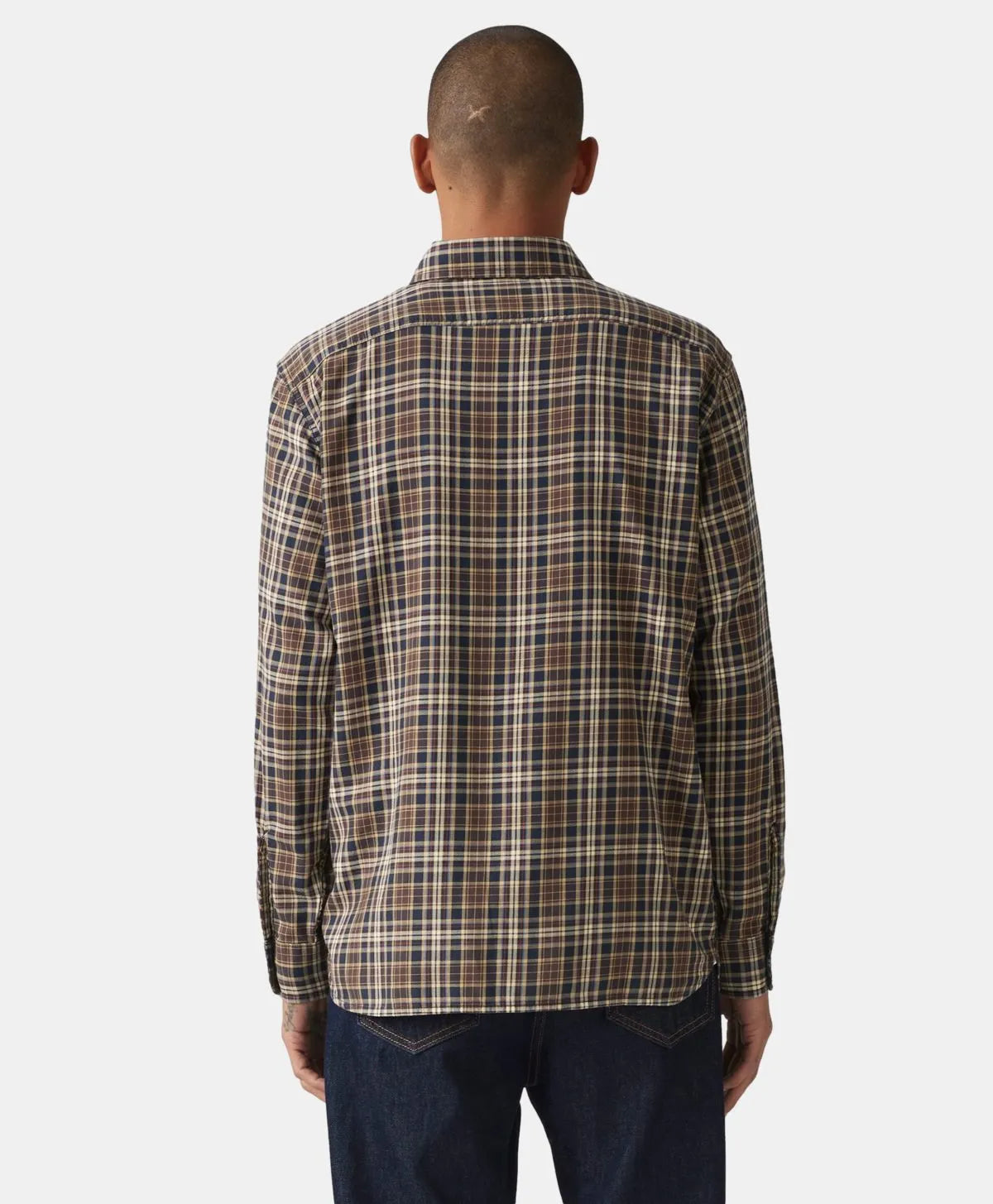 camisa-hombre-classic-worker-marron