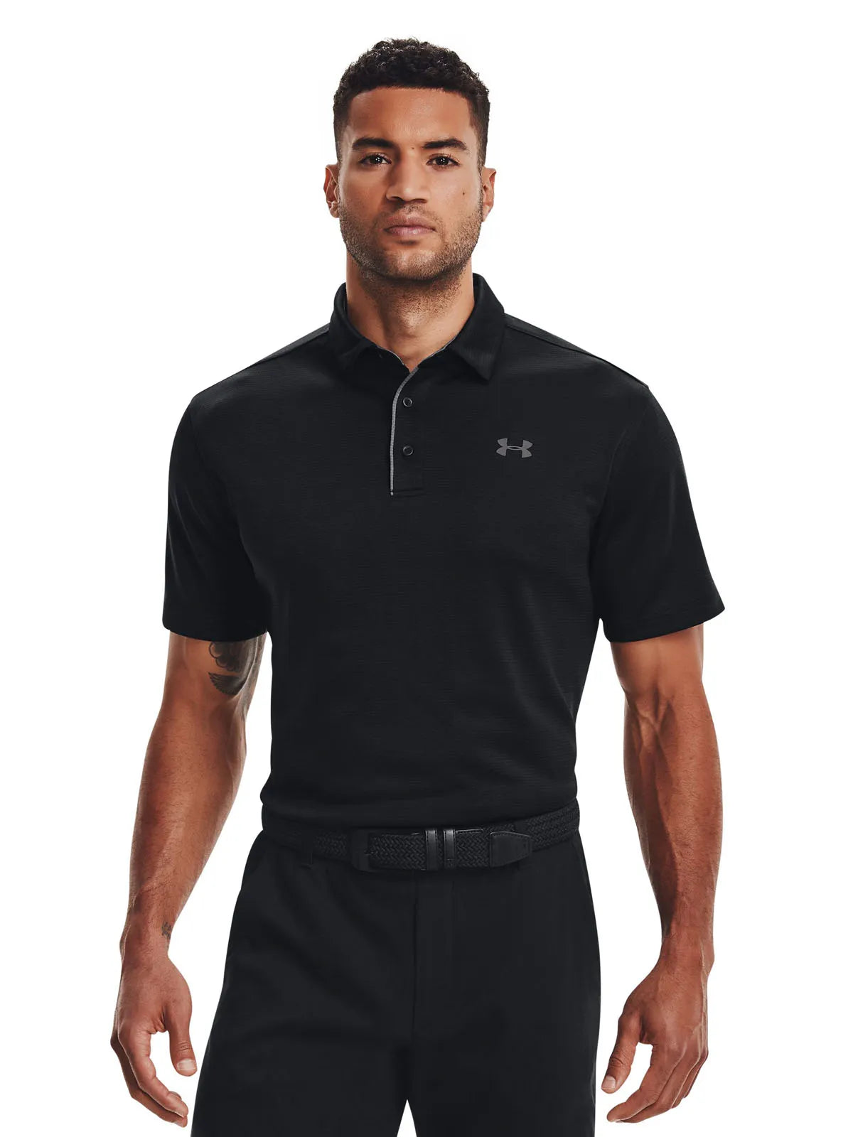 Polera Hombre Polo Tech Negra