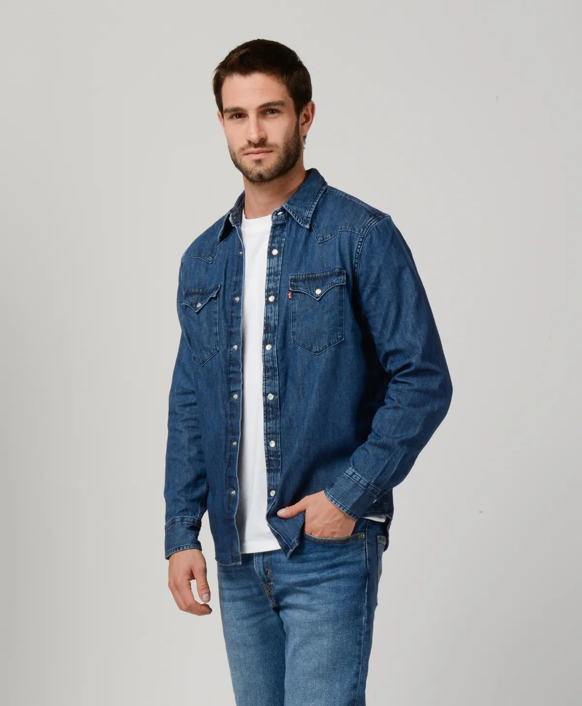 camisa-hombre-classic-western-standard-azul-oscuro