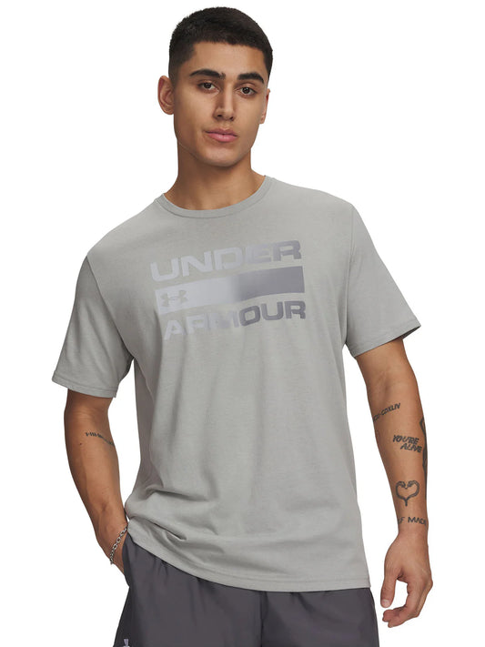 Polera Hombre Manga Corta Lifestyle Team Issue Wordmark Gris