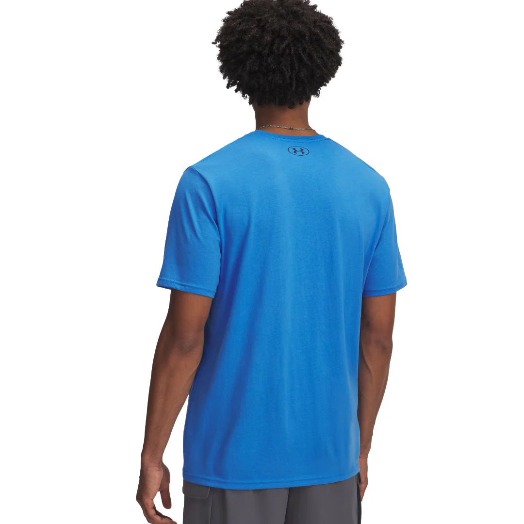 Polera Hombre Manga Corta Team Issue Wordmark Azul