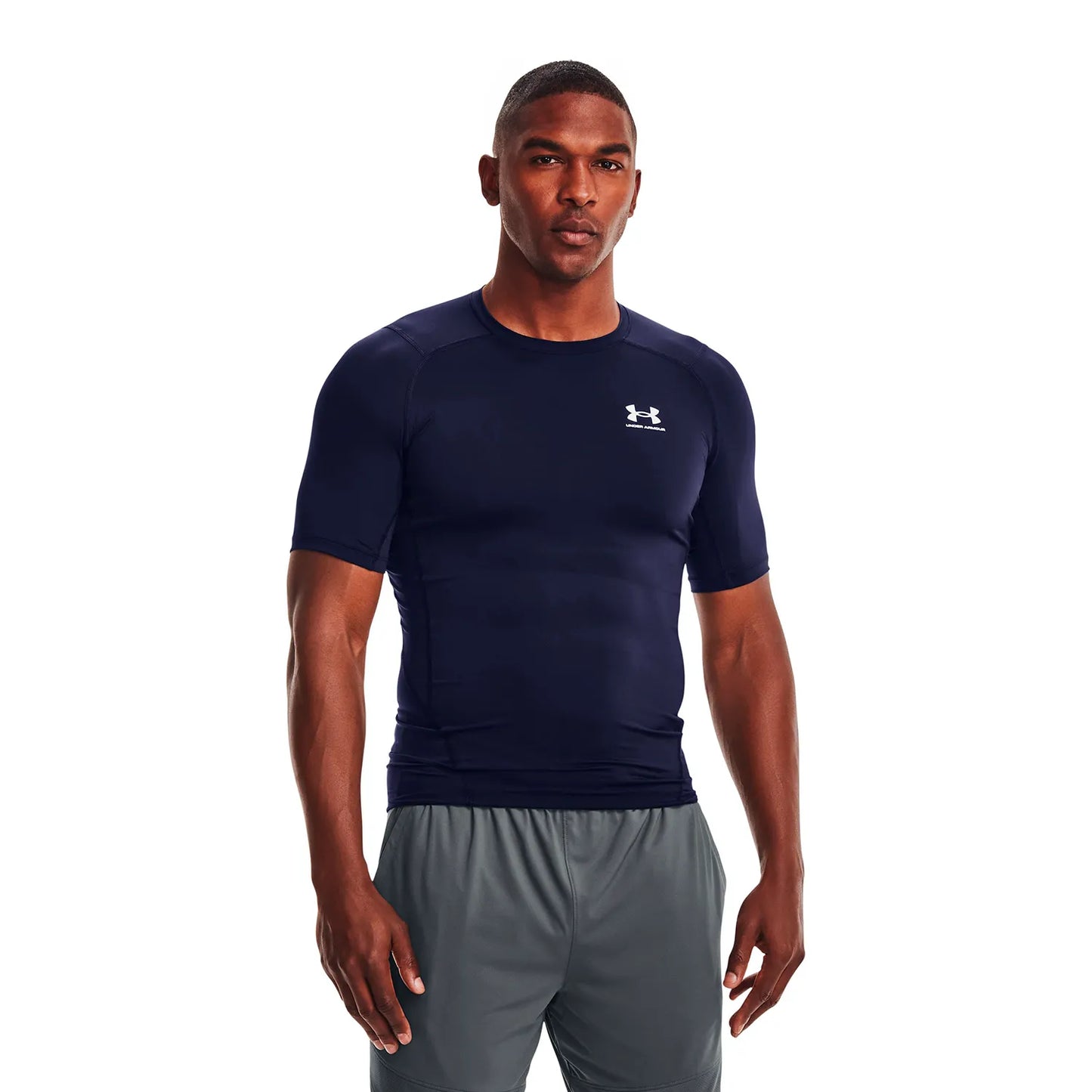 Primera Capa Hombre Manga Corta Heatgear Navy